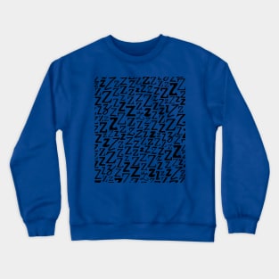 Z - Typography (Black) Crewneck Sweatshirt